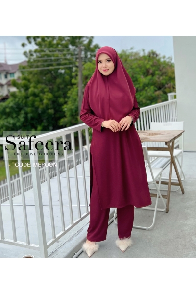 SAFEERA SUIT - MEROON